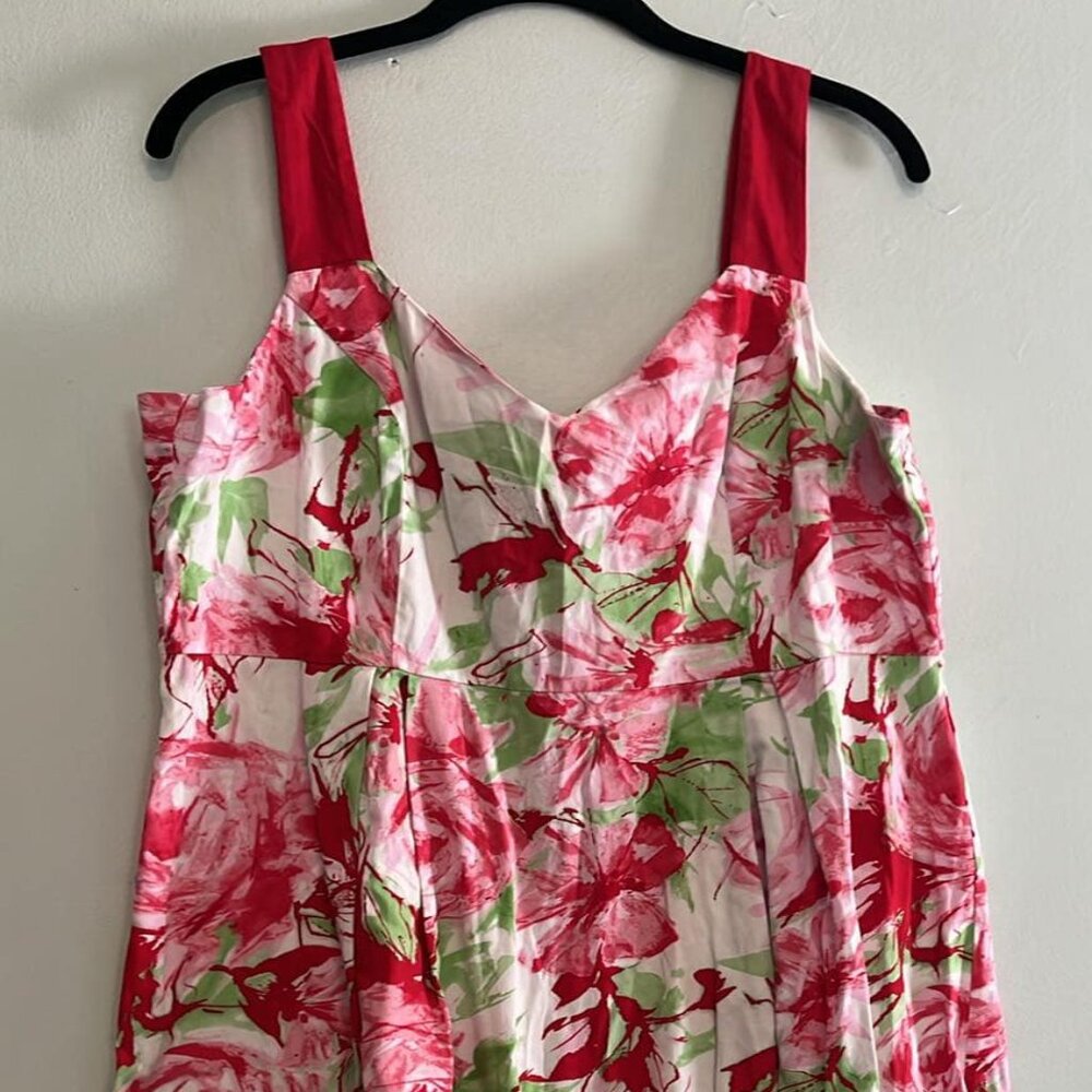 Jonathan Martin Dress Tropical Floral Sundress CottageCore CoquetteGirl #50640